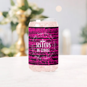 Vaso Con Forma De Lata Hermanas en Cristo