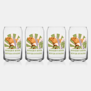 Vaso Con Forma De Lata Hermanos Roedores Nunca Estresan Capybara