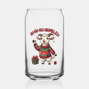Vaso Con Forma De Lata Ho Ho Ho Sombrero de Santa Navidad Cabra de Santa