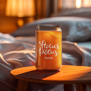 Vaso Con Forma De Lata Hocus Pocus Typography Halloween Nombre personaliz