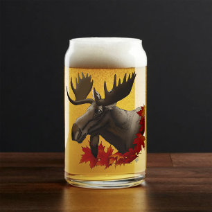 Vaso Con Forma De Lata Hojas de arce rojas de Moose