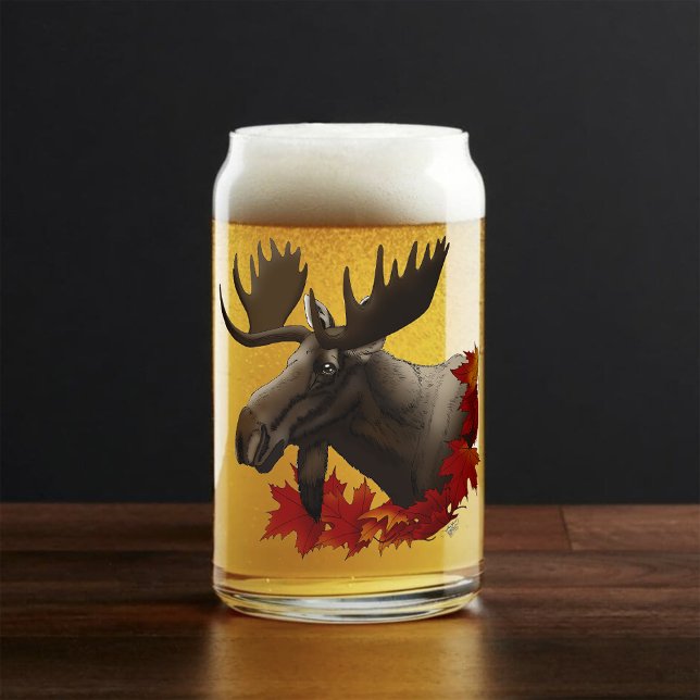 Vaso Con Forma De Lata Hojas de arce rojas de Moose (Subido por el creador)