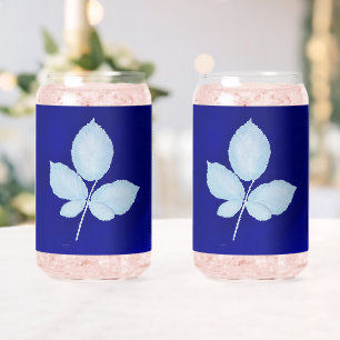 Vaso Con Forma De Lata Hojas de bramble de impresión de Cyano