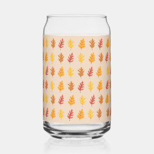 Vaso Con Forma De Lata Hojas de roble otoñales