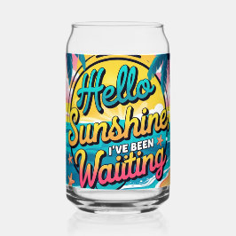 Vaso Con Forma De Lata Hola Sunshine