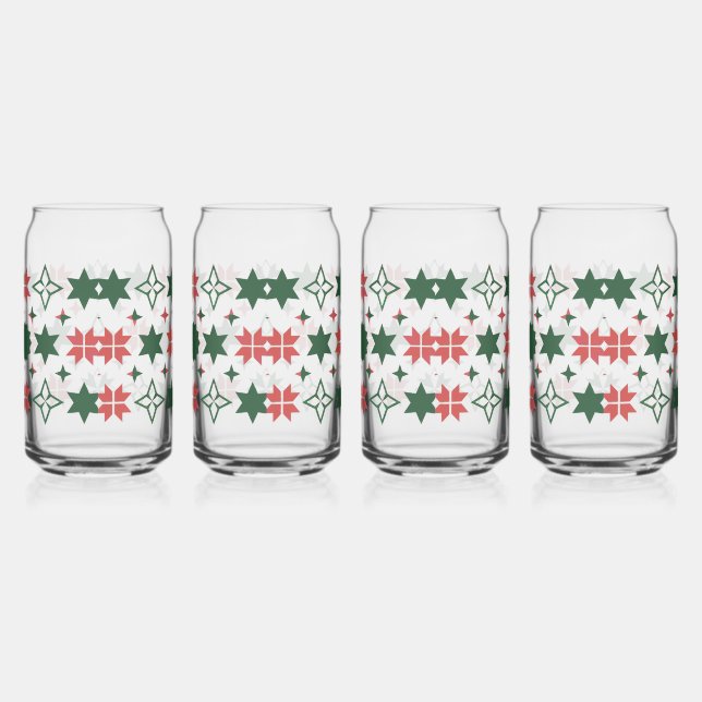 Vaso Con Forma De Lata Holiday Geo Wrap (Derecha)
