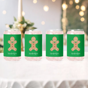 Vaso Con Forma De Lata Hombre de jengibre con apellido personalizado   