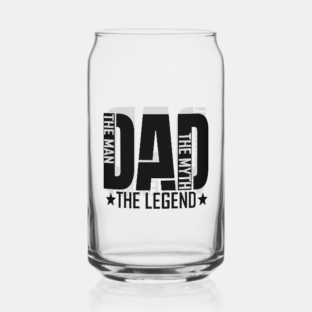 Vaso Con Forma De Lata Hombre de leyenda de papá (Anverso)