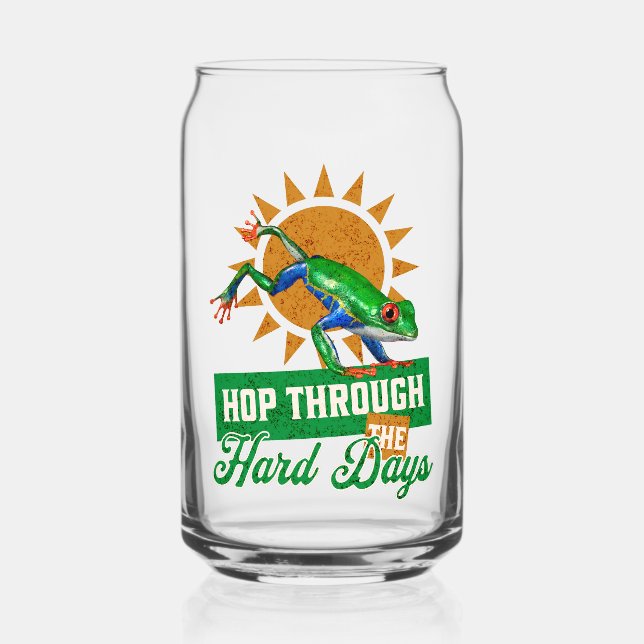 Vaso Con Forma De Lata Hop through Hard Days Amazon Tree Frog (Anverso)