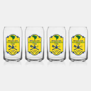 Vaso Con Forma De Lata Horario de barbacoa de Churrasco brasileño