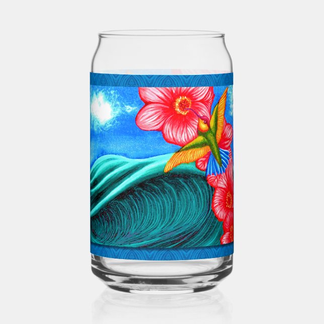 Vaso Con Forma De Lata Hummingbird Ocean  (Anverso)