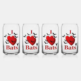 Vaso Con Forma De Lata I Heart Bats