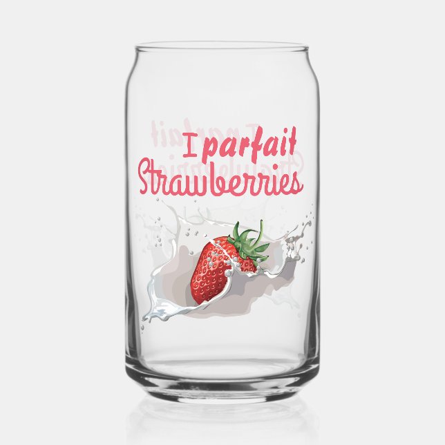 Vaso Con Forma De Lata I "Parfait" Strawberries (Anverso)