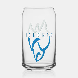 Vaso Con Forma De Lata Iceberg Art Blue personalizado