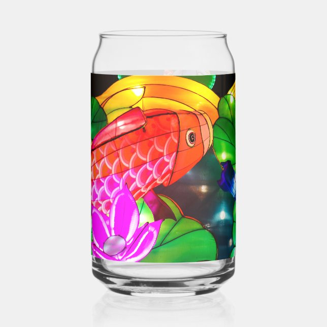 Vaso Con Forma De Lata Illuminated Koi (Izquierda)