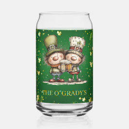 Vaso Con Forma De Lata Ilustración alegre de la fiesta del Día de San Pat