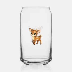 Vaso Con Forma De Lata Ilustración de guardería de ciervos del bosque de 