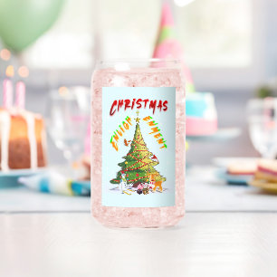 Vaso Con Forma De Lata Ilustración de navidades