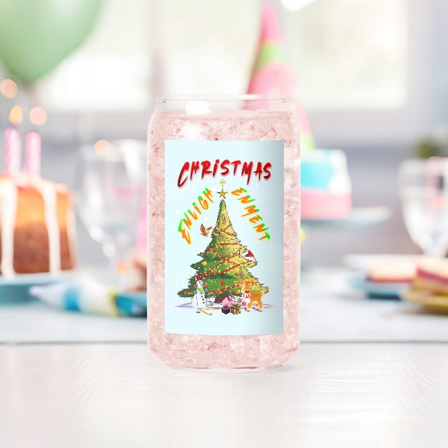 Vaso Con Forma De Lata Ilustración de navidades (Insitu (Cumpleaños))