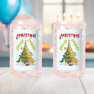 Vaso Con Forma De Lata Ilustración de navidades