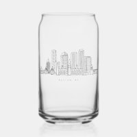 Ilustración minimalista del horizonte de la ciudad