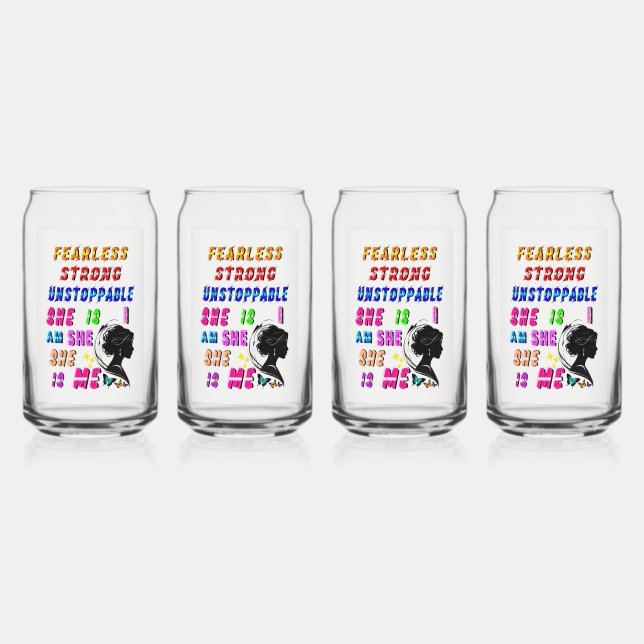 Vaso Con Forma De Lata Imparable e intrépida Es (Anverso)