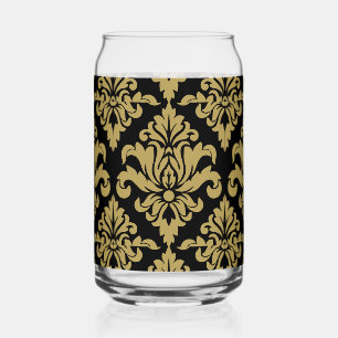 Vaso Con Forma De Lata Impresión decorativa de tejidos de Damasco