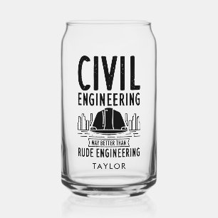 Vaso Con Forma De Lata Ingeniería Civil Mucho Mejor Que Personalizar Gros
