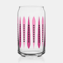 Vaso Con Forma De Lata Inspiración Retro Rosa Mínimo