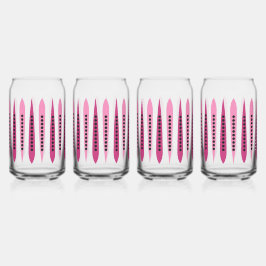 Vaso Con Forma De Lata Inspiración Retro Rosa Mínimo