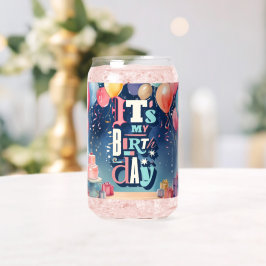Vaso Con Forma De Lata Invitación a la fiesta de cumpleaños