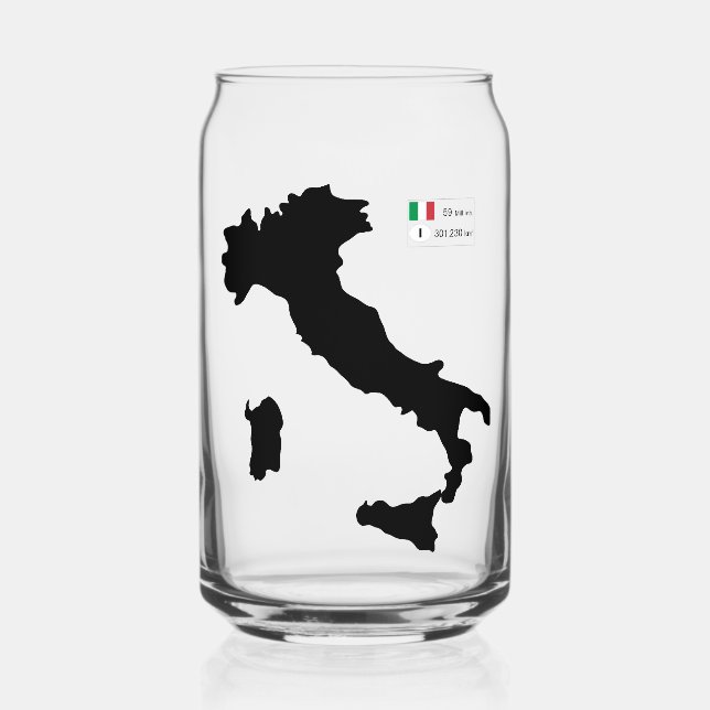 Vaso Con Forma De Lata Italia (Anverso)