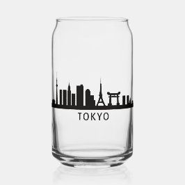 Vaso Con Forma De Lata Japan Cityscape Travel | Tokyo Skyline Silhouette