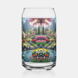 Vaso Con Forma De Lata jardín floral