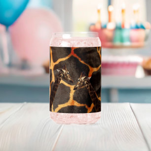 Vaso Con Forma De Lata "Jirafas exóticas: en un lienzo con estampado de j