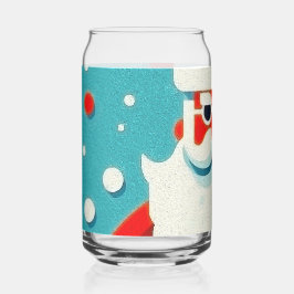 Vaso Con Forma De Lata jolly Santa Claus face