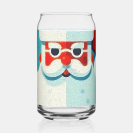 Vaso Con Forma De Lata jolly Santa Claus face