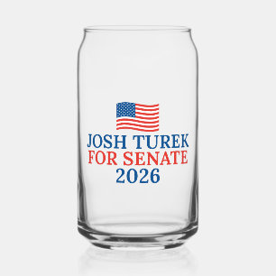 Vaso Con Forma De Lata Josh Turek para Senado Elección 2026