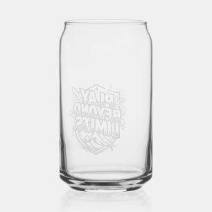 Vaso Con Forma De Lata Juega Más Allá de los Límites – Tipografía Motivac