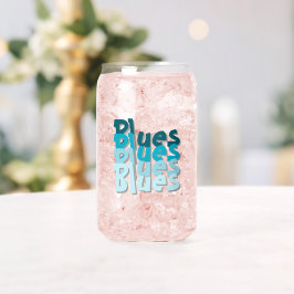 Vaso Con Forma De Lata Juego de bebidas azules