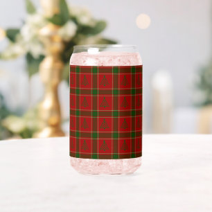 Vaso Con Forma De Lata Juego de bebidas de árbol de Navidad
