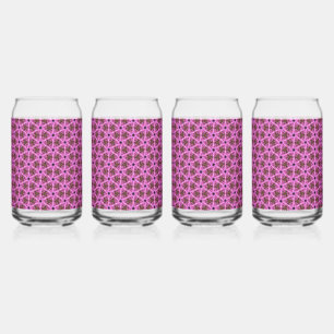 Vaso Con Forma De Lata Juego de bebidas de laberinto rosado