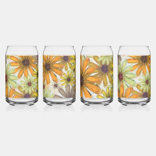 Vaso Con Forma De Lata Juego de bebidas para Bouquet en otoño (Anverso)