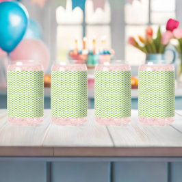 Vaso Con Forma De Lata Juego de carpetas verdes botánicas