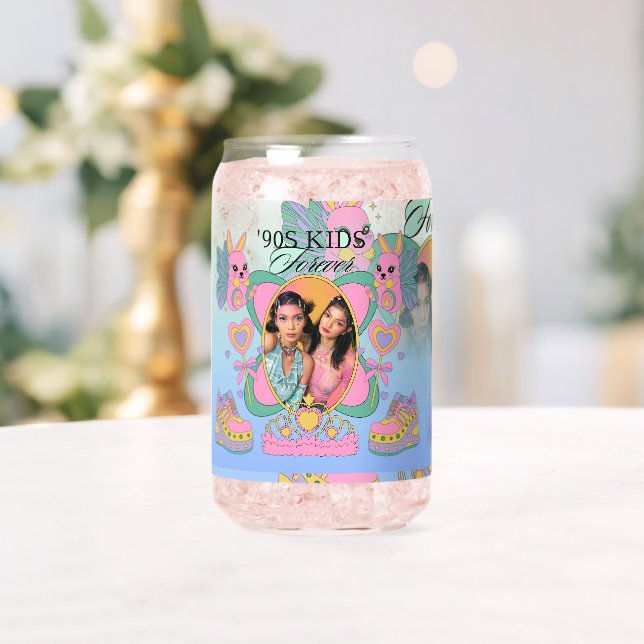 Vaso Con Forma De Lata Juego de Drinkware (con imagen personalizada) (Insitu (Boda))