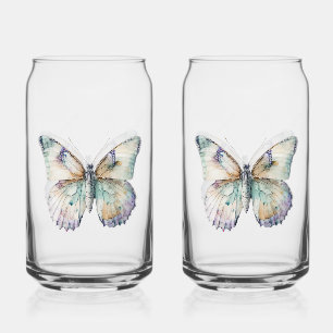 Vaso Con Forma De Lata Juego de impresión de mariposa
