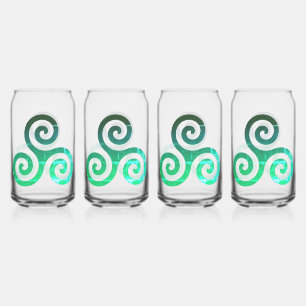 Vaso Con Forma De Lata Juego de símbolos celtas de la época de Emerald Tr