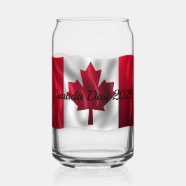 Vaso Con Forma De Lata Juego de vajilla con bandera de Canadá