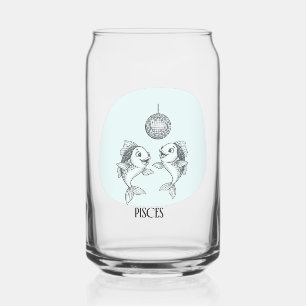 Vaso Con Forma De Lata Juego de vajilla de disco de Piscis divertido