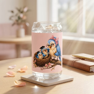 Vaso Con Forma De Lata Juego de vajilla para bebida de ave de graduación